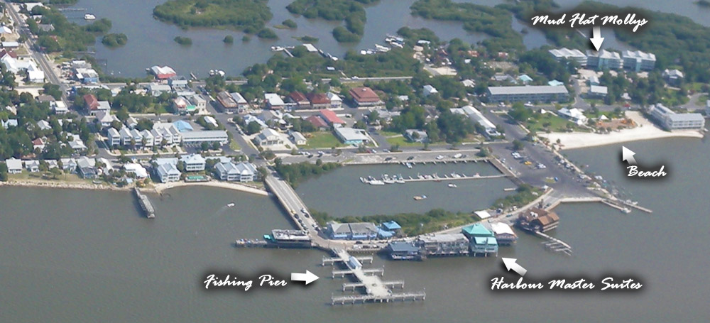 An aerial view of Ceday Key.