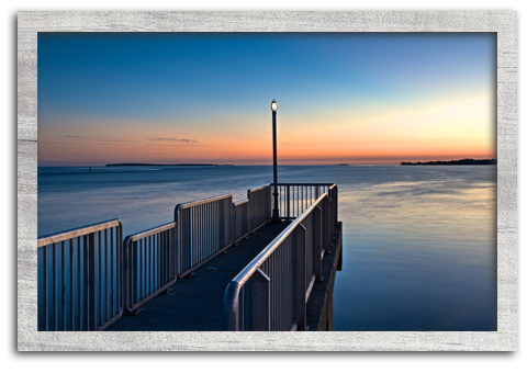 Sunset from the Cedar Key fishing pier.